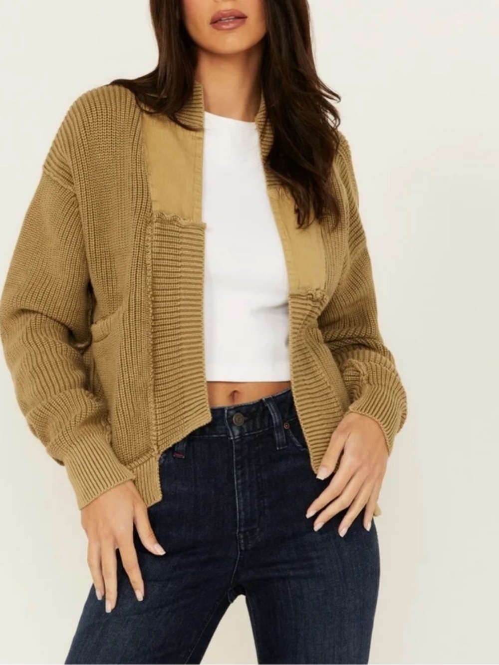Free People Worn Thru Surplus Cardigan